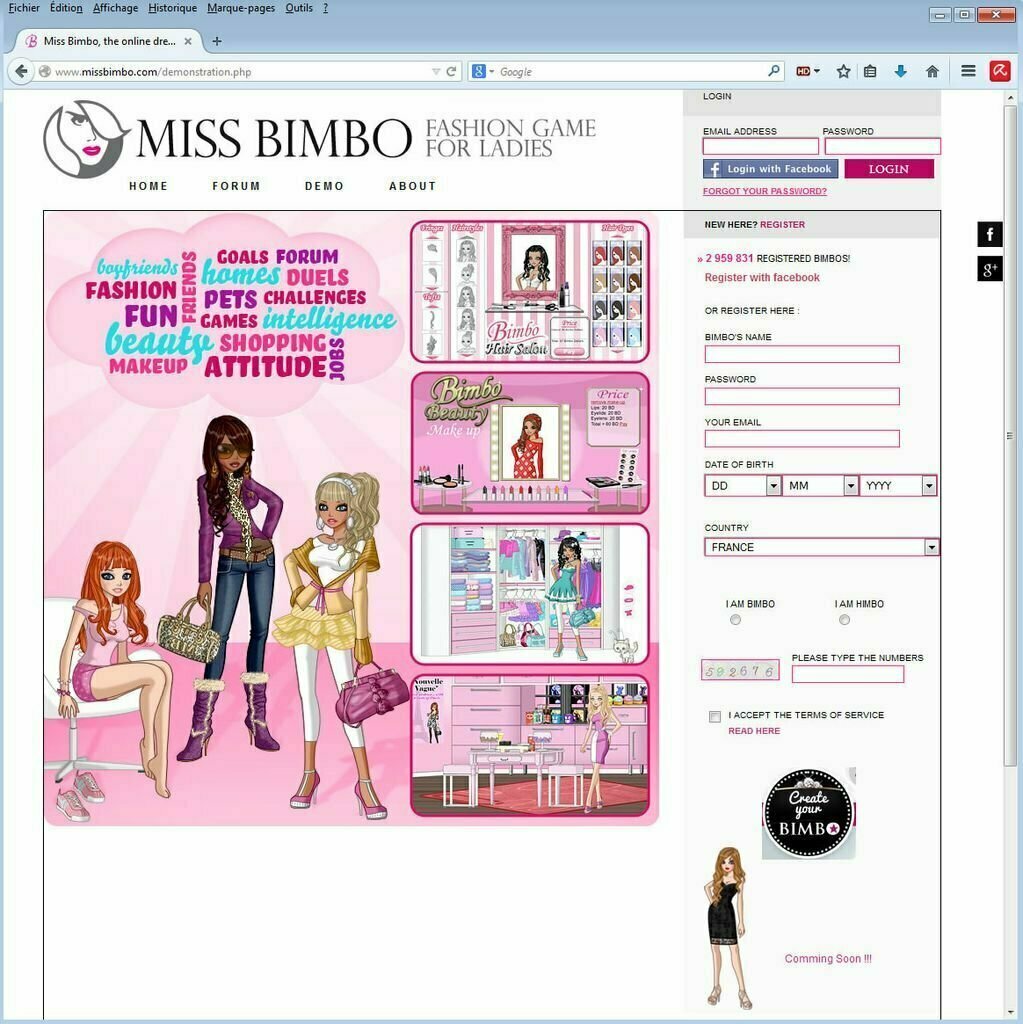 miss bimbo game online dressup
